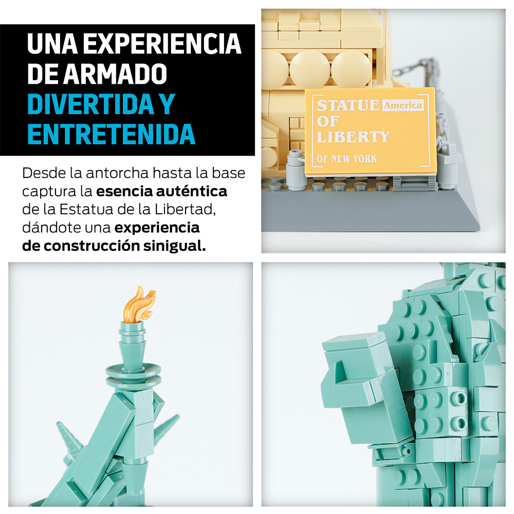 Foto 5 | Bloques De Construcción Compatibles Con Lego Estatua De La Libertad, Redlemon