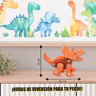 Foto 3 | Set De Cuatro Dinosaurios Para Armar Taladro + Destornillador