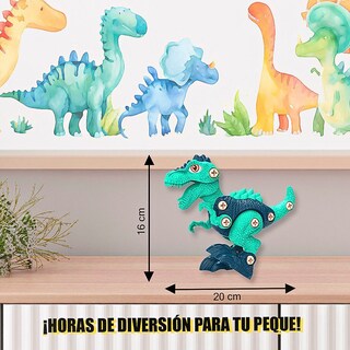 Foto 4 | Set De Cuatro Dinosaurios Para Armar Taladro + Destornillador