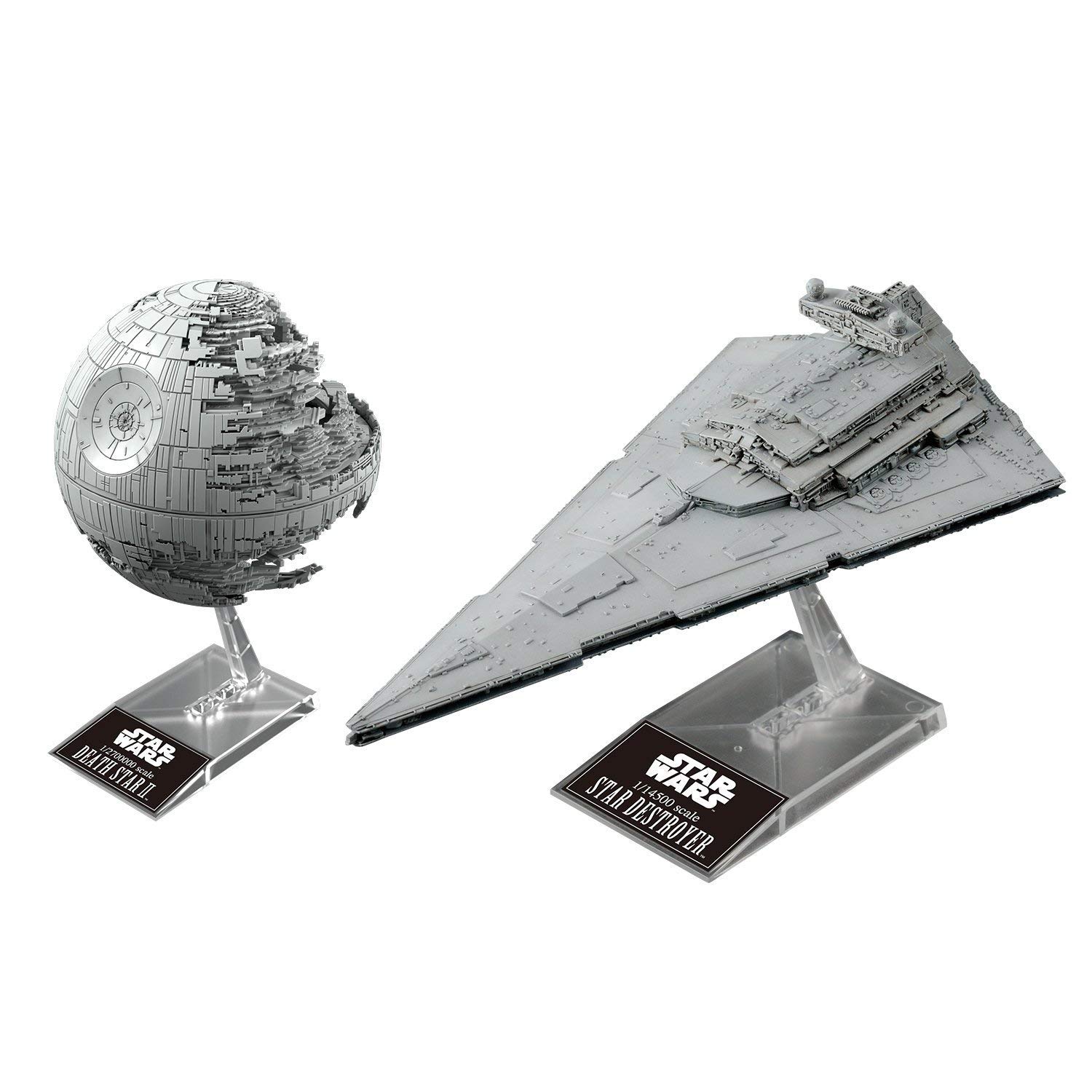 Foto 2 pulgar | Maqueta De Plástico Bandai Star Wars Death Star Ii 1/2,700,000 Y Star Destroyer 1/14,500 - Venta Internacional.