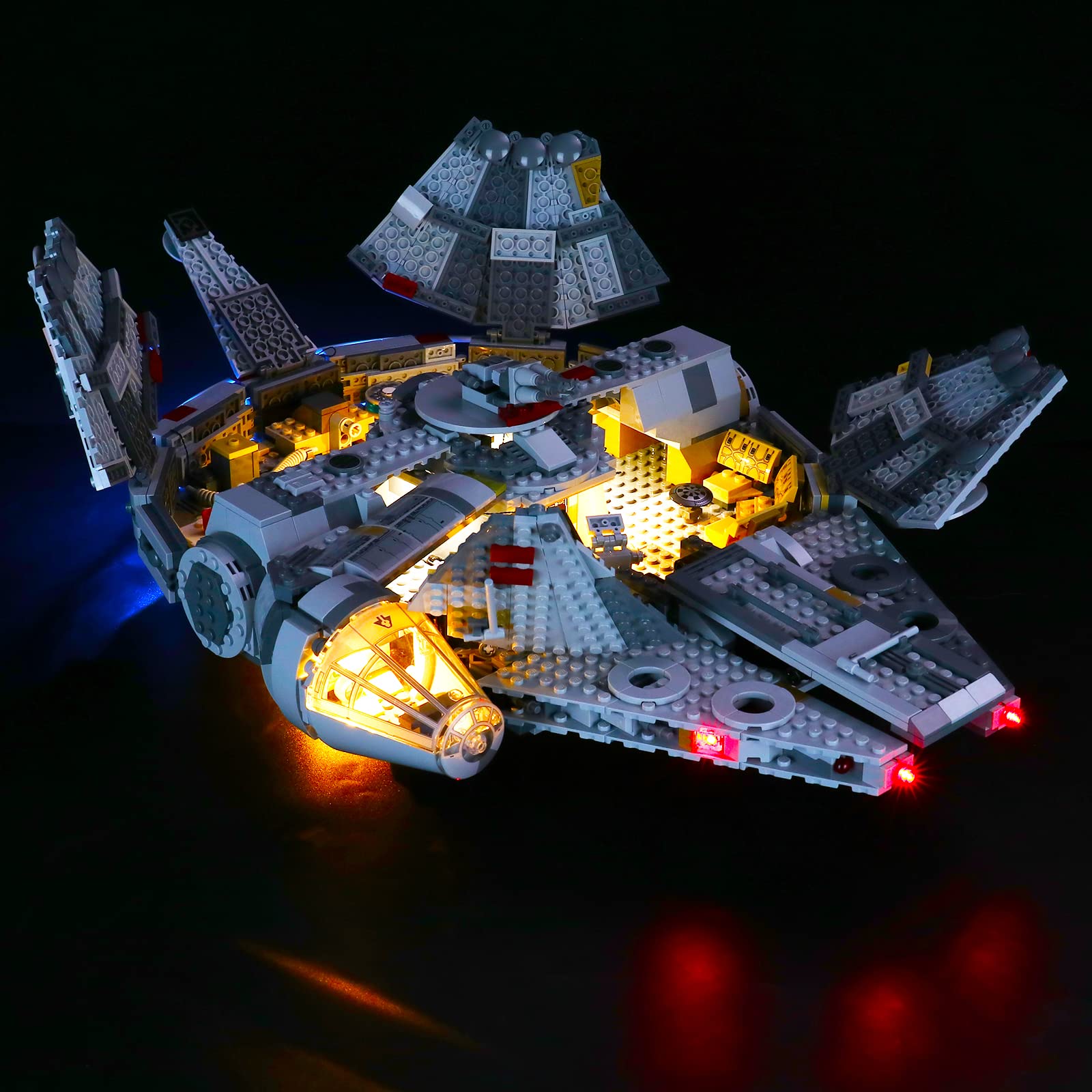 Foto 4 pulgar | Kit De Iluminación Briksmax Para Millennium Falcon Lego 75257 Con Mando A Distancia - Venta Internacional.