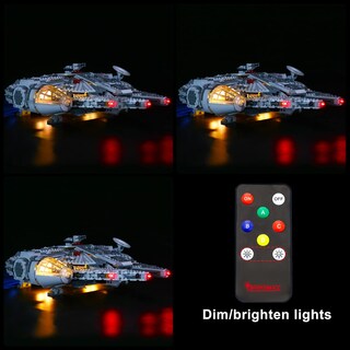 Foto 5 | Kit De Iluminación Briksmax Para Millennium Falcon Lego 75257 Con Mando A Distancia - Venta Internacional.