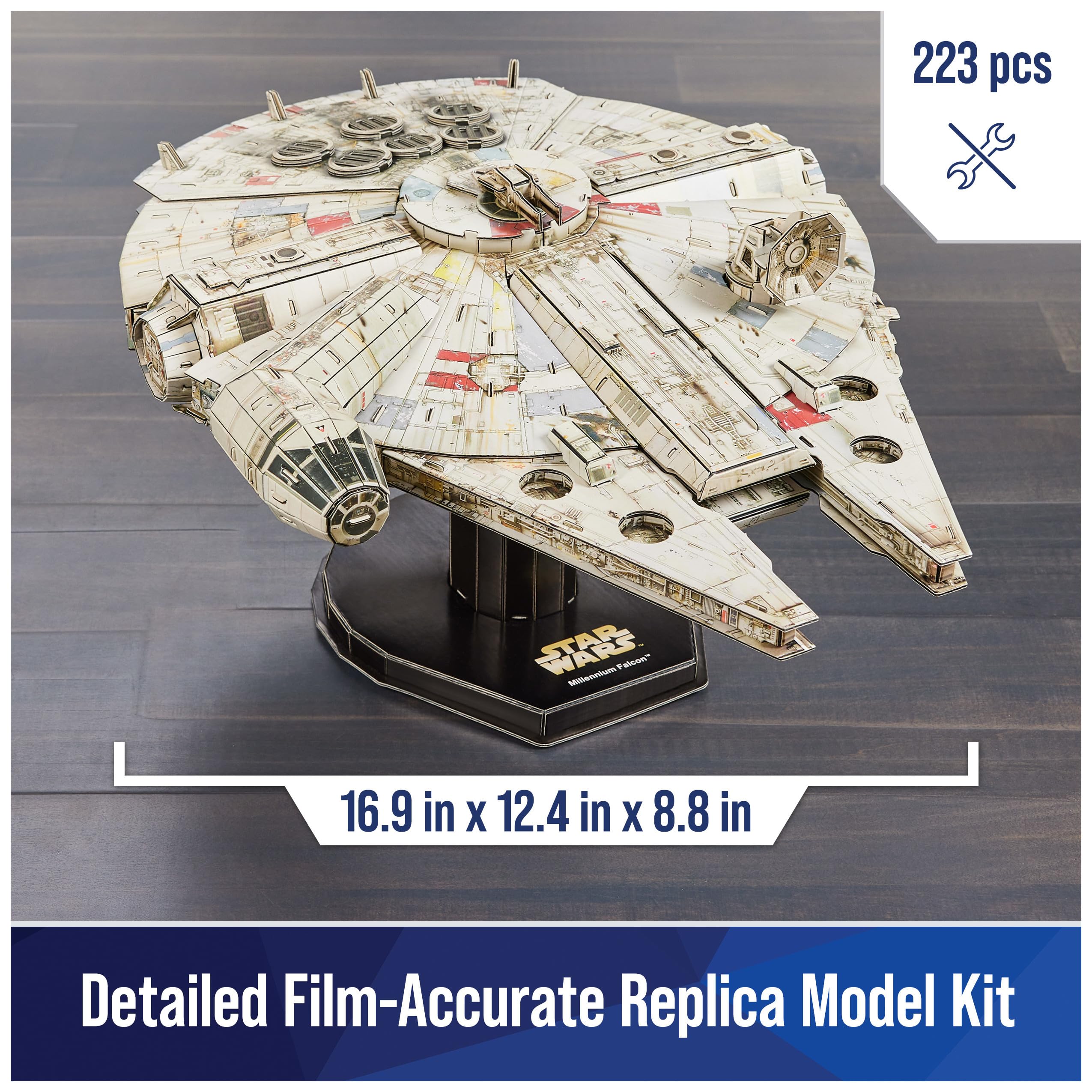 Foto 3 pulgar | Maqueta Spin Master Games 4d Build Star Wars Millennium Falcon - Venta Internacional.