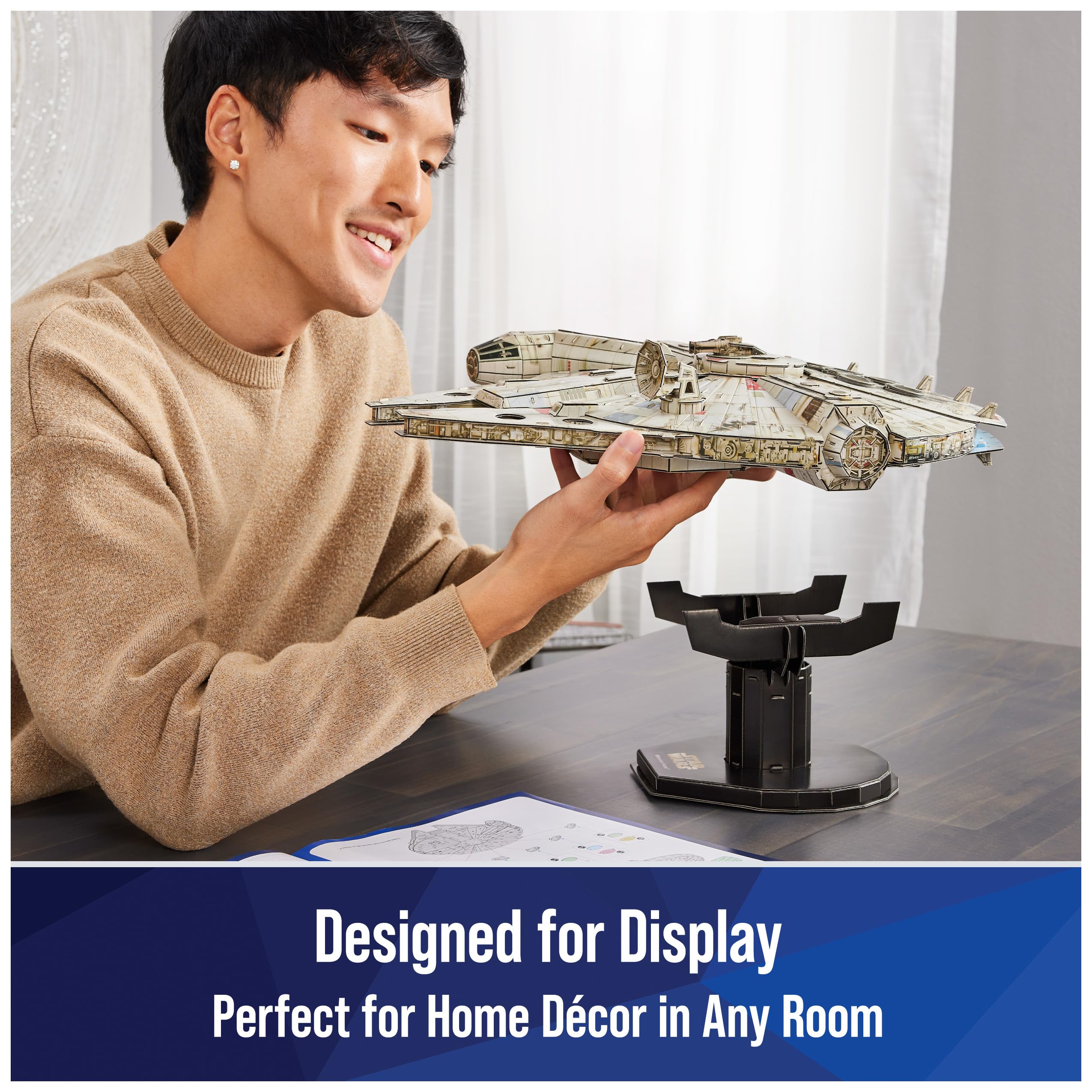 Foto 6 pulgar | Maqueta Spin Master Games 4d Build Star Wars Millennium Falcon - Venta Internacional.