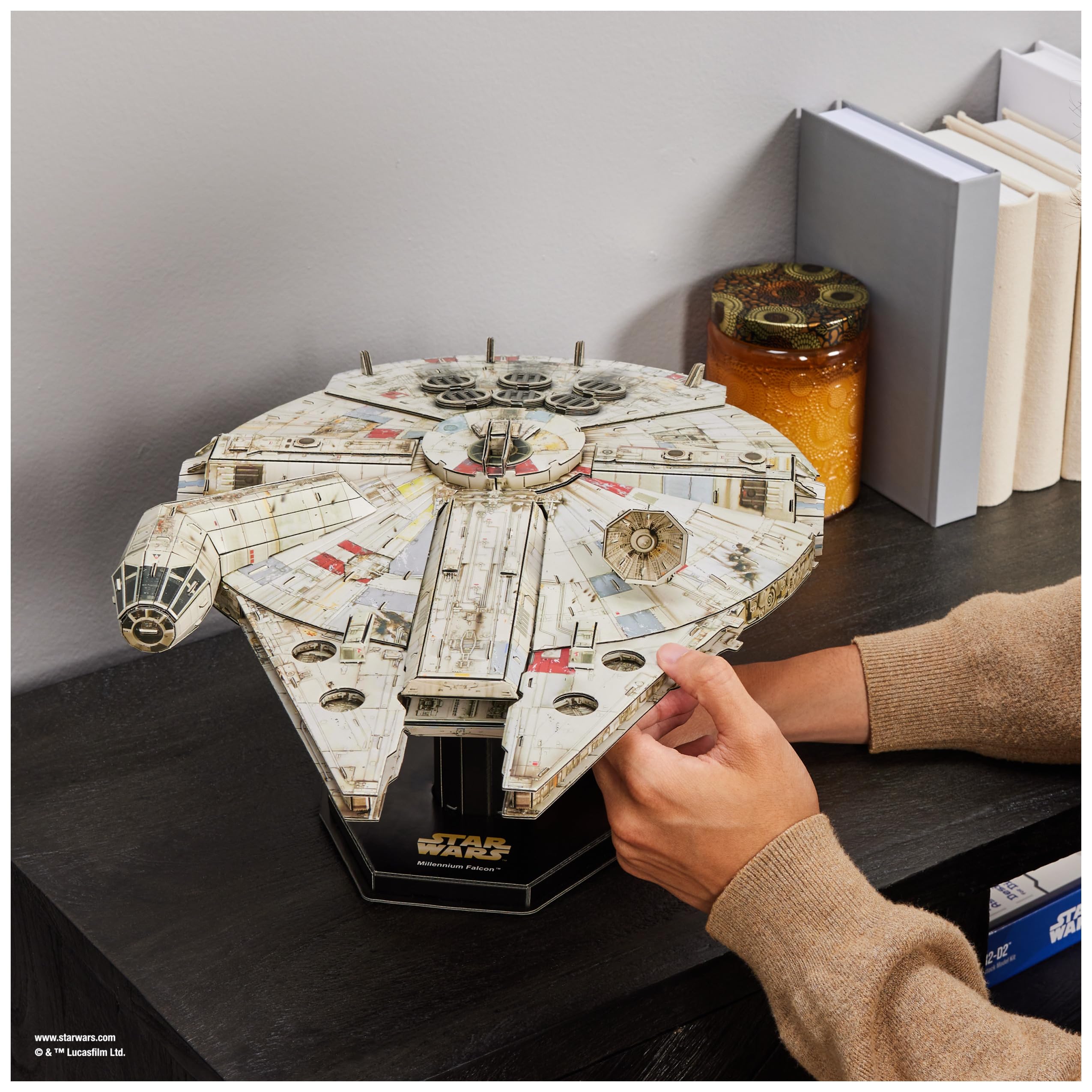 Foto 8 pulgar | Maqueta Spin Master Games 4d Build Star Wars Millennium Falcon - Venta Internacional.