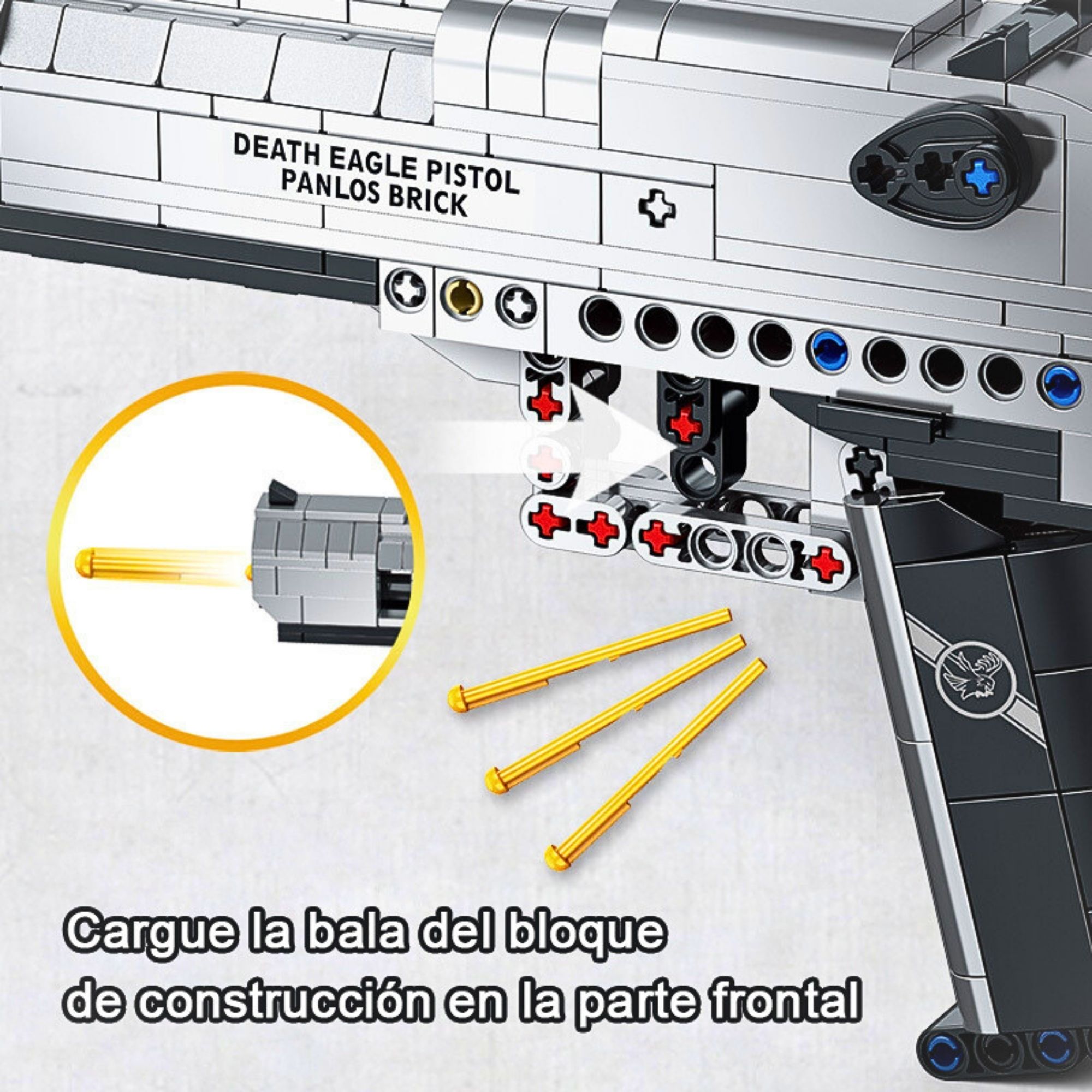 Foto 3 pulgar | Pistola Desert  Juguete Bloques Construcción Juego 3d
