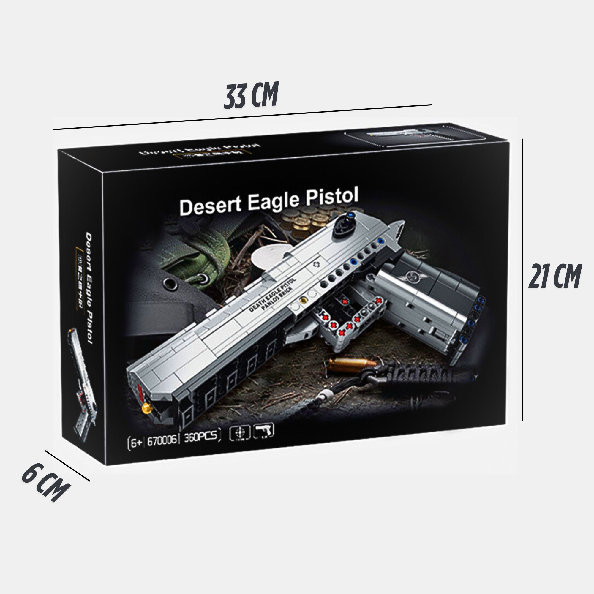 Foto 8 | Pistola Desert  Juguete Bloques Construcción Juego 3d