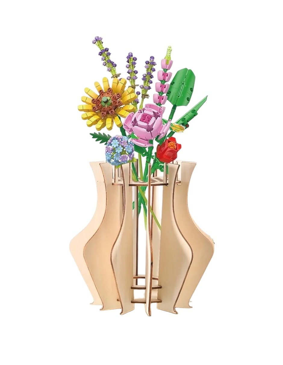 Bloques Construcción Flores Artificiales