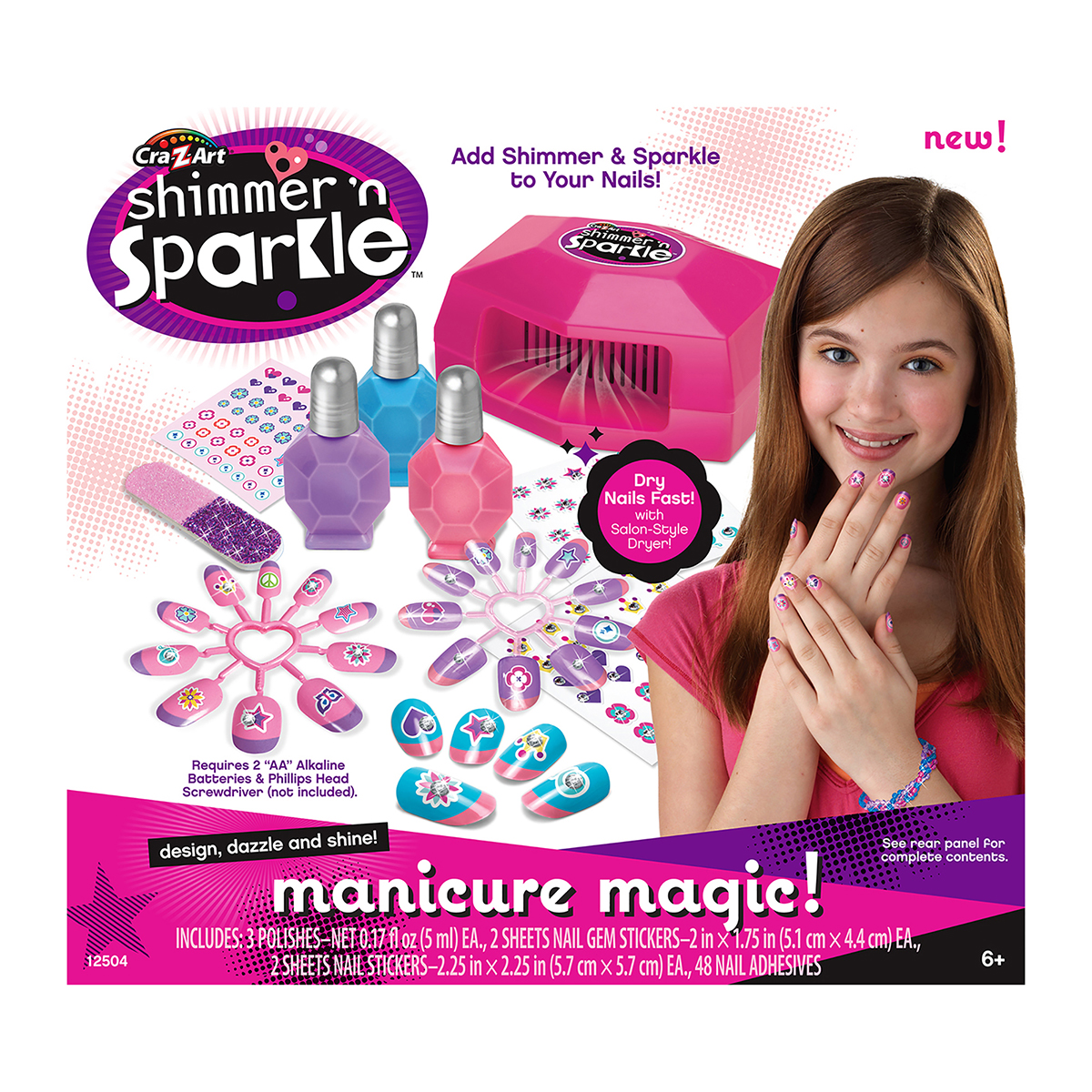 Foto 2 pulgar | Set de Manicure Mágico para Niñas La Rose Shimmer And Sparkle