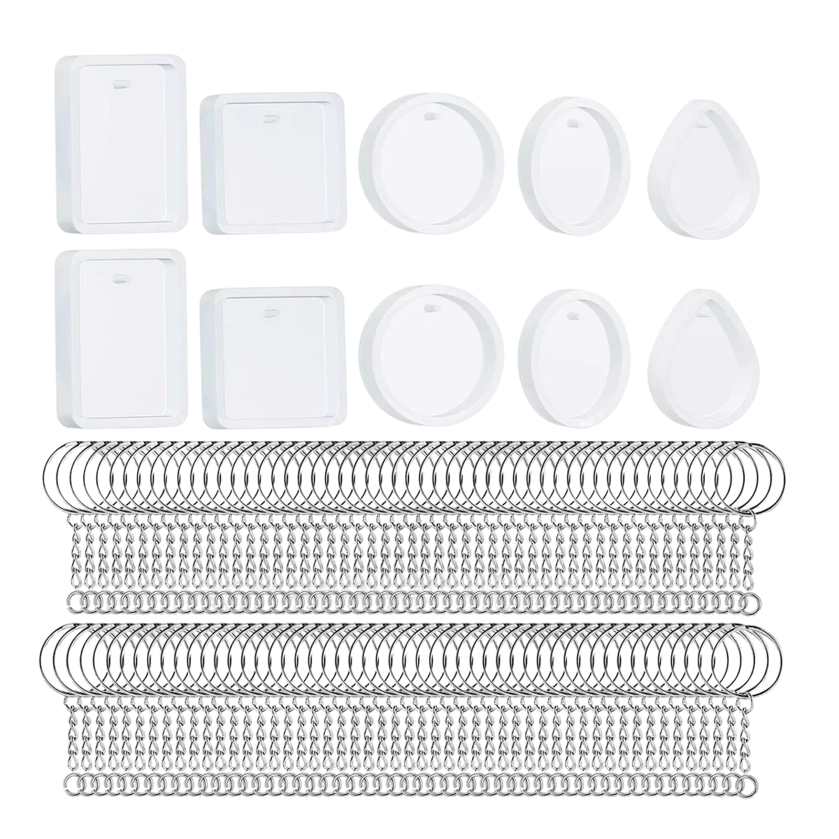 Molde para Collar Belug  de Silicona 120 piezas