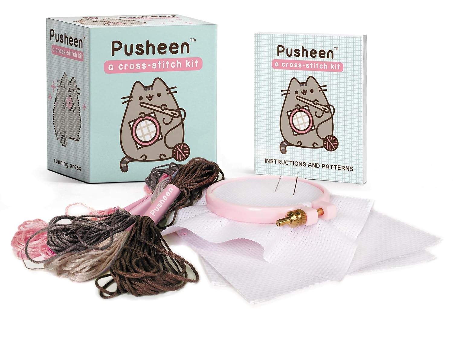 Foto 2 pulgar | Set de Bordado Punto de Cruz Gato Pusheen A Cross-stitch Kit