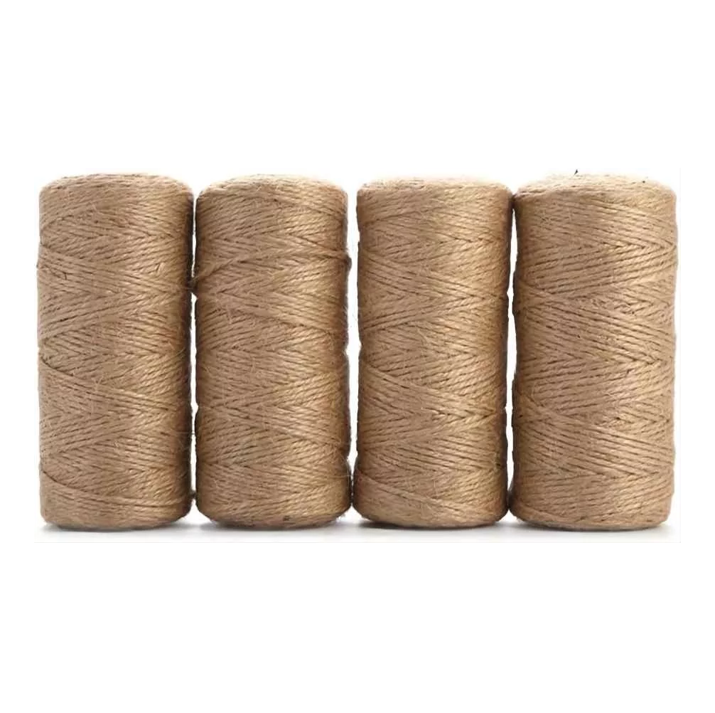 Foto 1 | Decorativo Natural Yute Mecate Para Decorar Manualidad 4 Pzs Cafe
