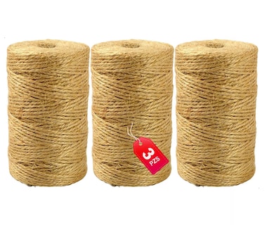 Foto 1 | Decorativo Natural Yute Mecate Para Decorar Manualidad 3 Pzs Cafe
