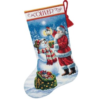 Foto 2 | Dimensiones Del Kit De Punto De Cruz Holiday Glow Stocking 70-08952 - Venta Internacional.