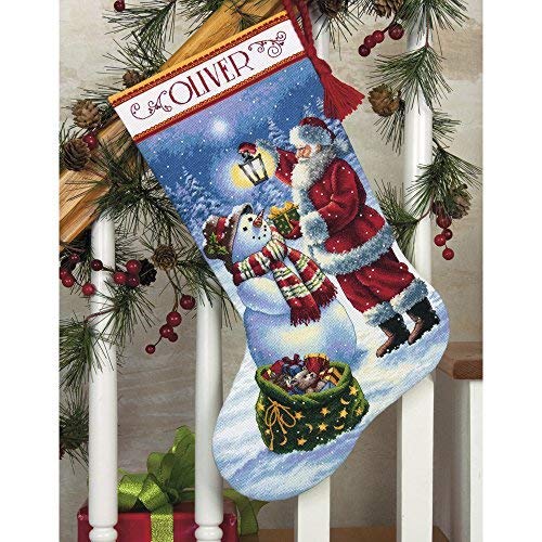 Foto 5 pulgar | Dimensiones Del Kit De Punto De Cruz Holiday Glow Stocking 70-08952 - Venta Internacional.