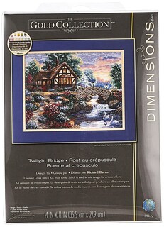 Foto 1 | Kit De Punto De Cruz Dimensions Gold Collection Twilight Bridge - Venta Internacional.