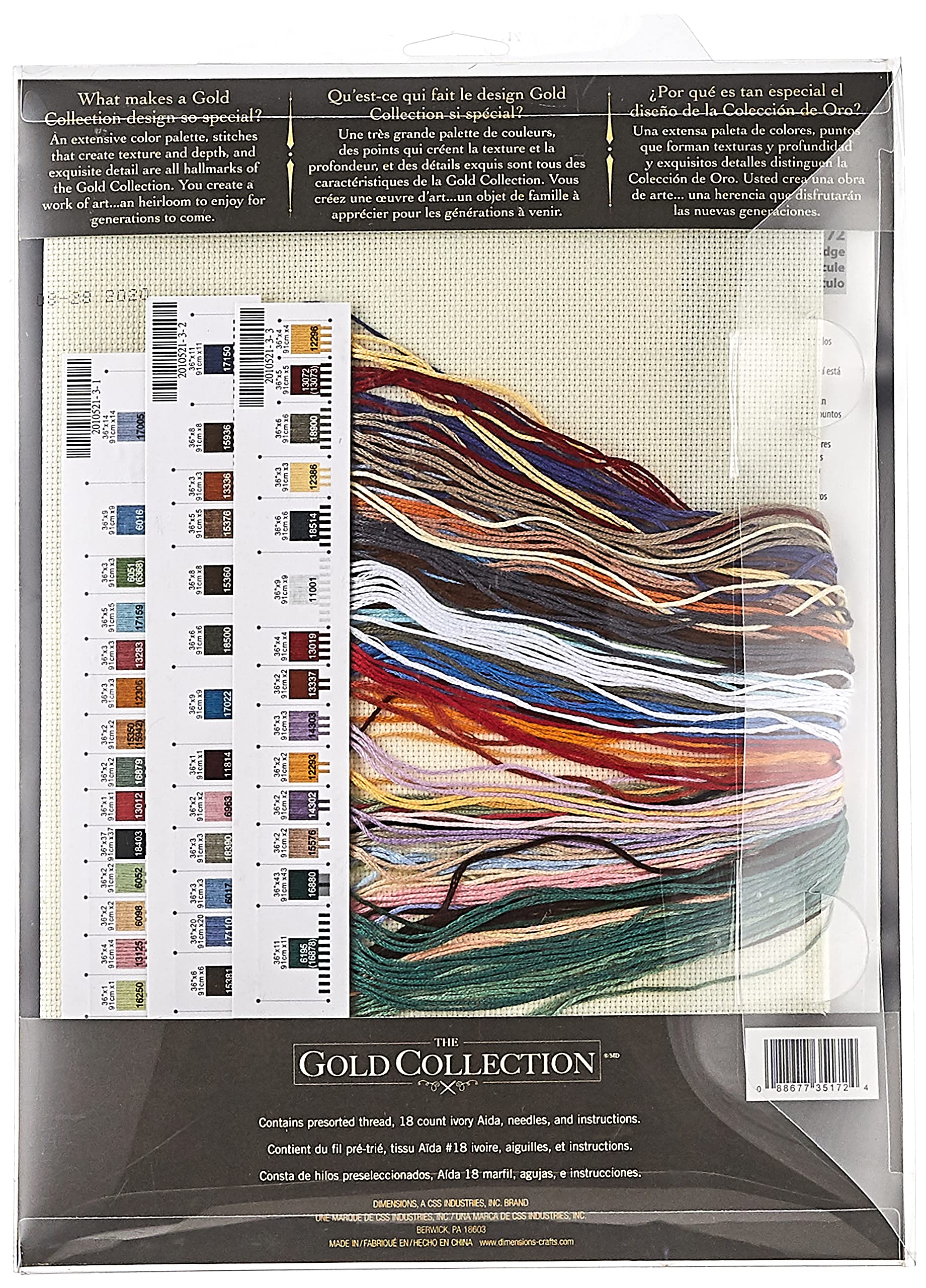 Foto 2 | Kit De Punto De Cruz Dimensions Gold Collection Twilight Bridge - Venta Internacional.