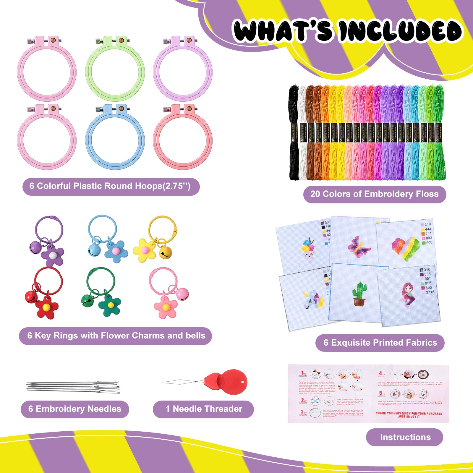 Foto 3 pulgar | Kit de Bordado Chuangdi para Niños - Venta Internacional