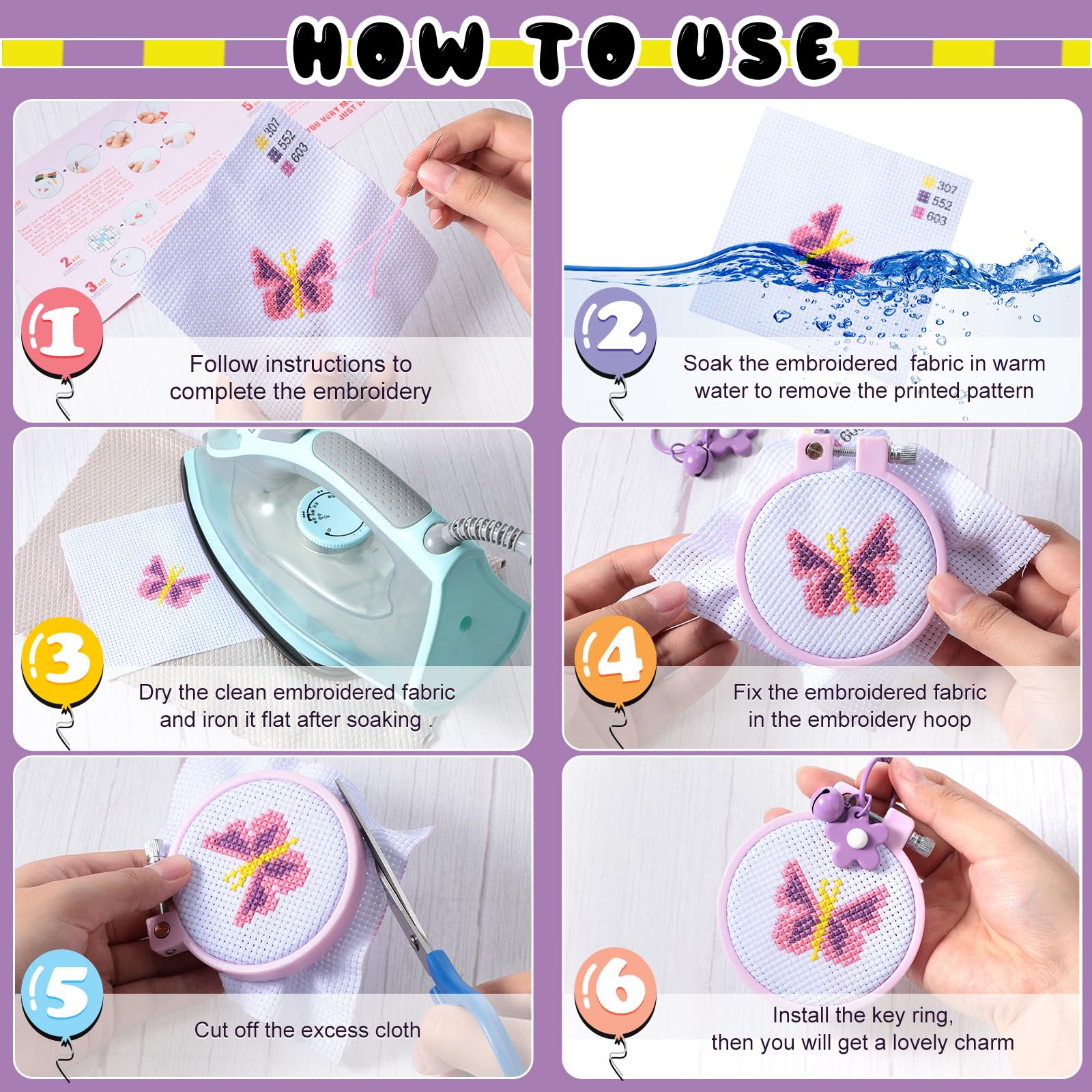 Foto 6 pulgar | Kit de Bordado Chuangdi para Niños - Venta Internacional