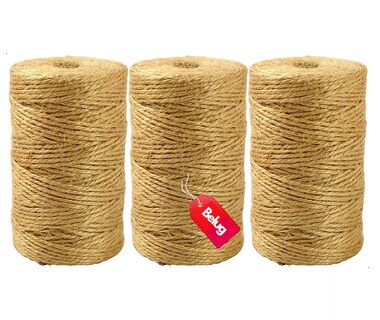 Foto 1 | Decorativo Natural Yute Mecate Para Decorar Manualidad 3 Pzs, Belug Café