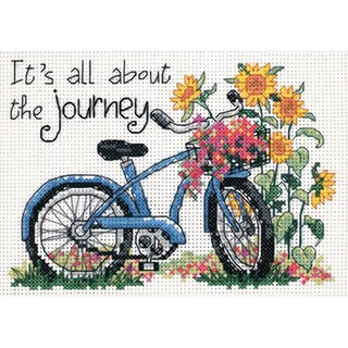 Foto 2 | Dimensiones Del Kit De Punto De Cruz Para Bicicleta «the Journey» 14 Quilates - Venta Internacional.