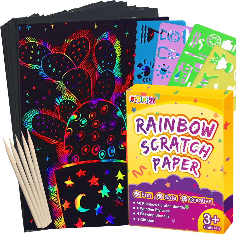 Venta Internacional - Kit Scratch Rainbow Arts Pigipigi Para Niños Con 60 Unidades