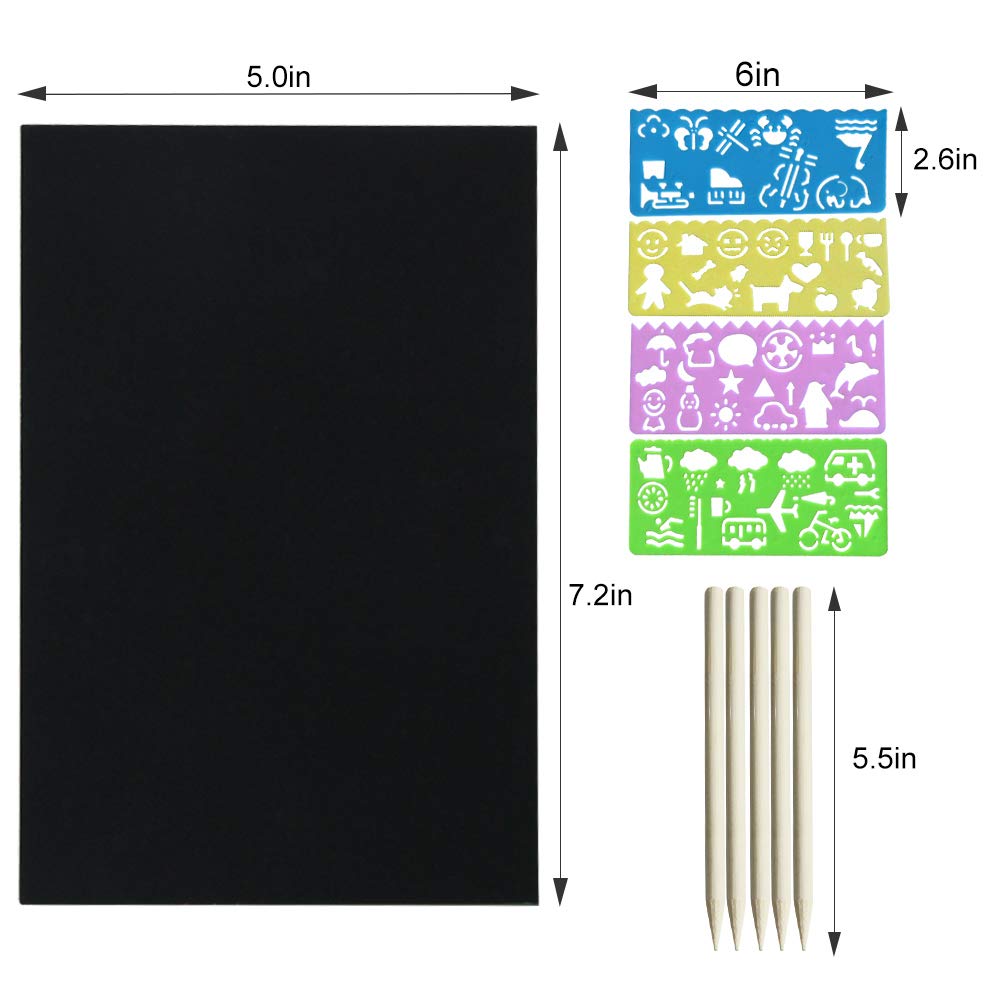 Foto 7 | Venta Internacional - Kit Scratch Rainbow Arts Pigipigi Para Niños Con 60 Unidades