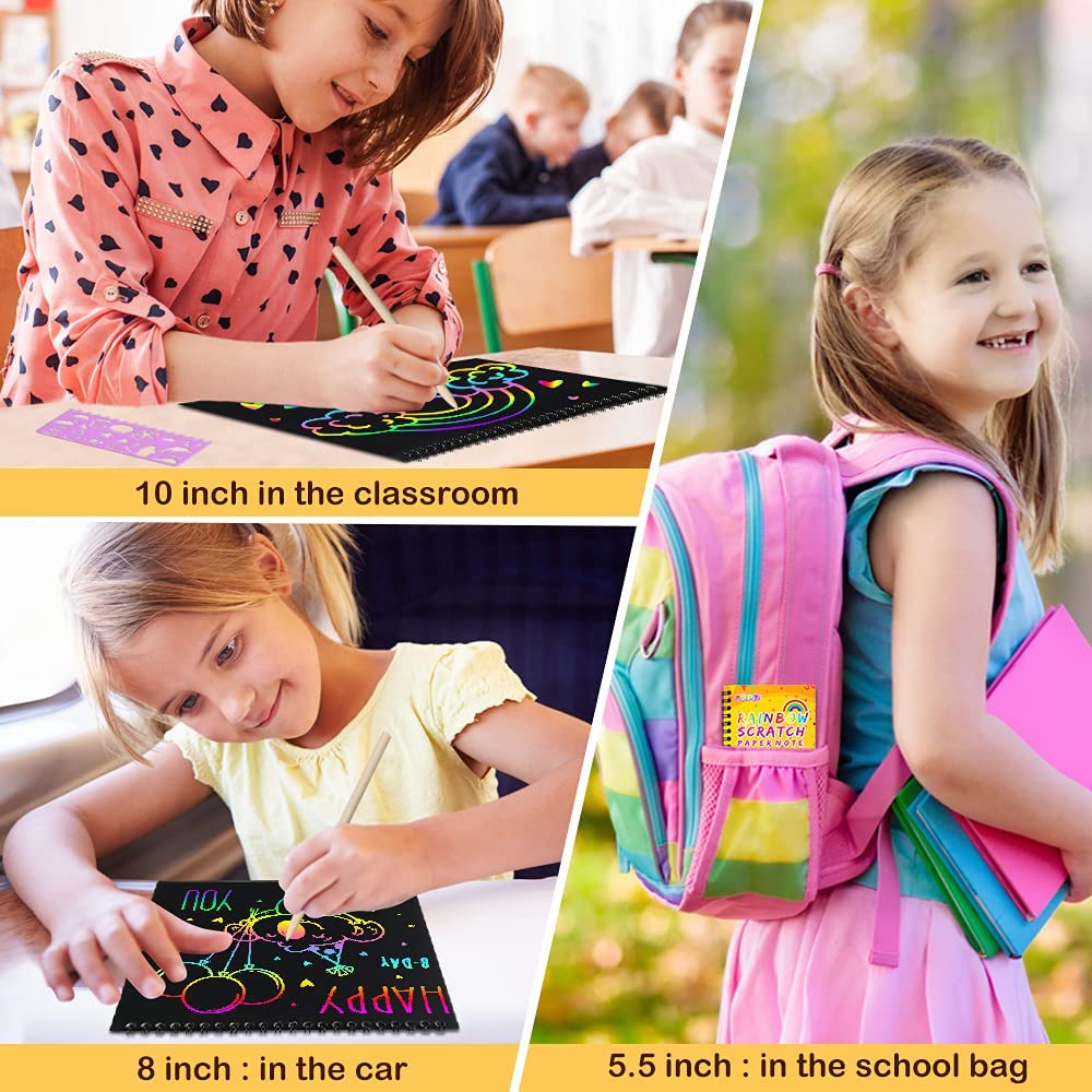 Foto 6 pulgar | Set De Cuadernos Para Rascar Con Forma De Arcoíris De Arte Pigipigi - Venta Internacional.