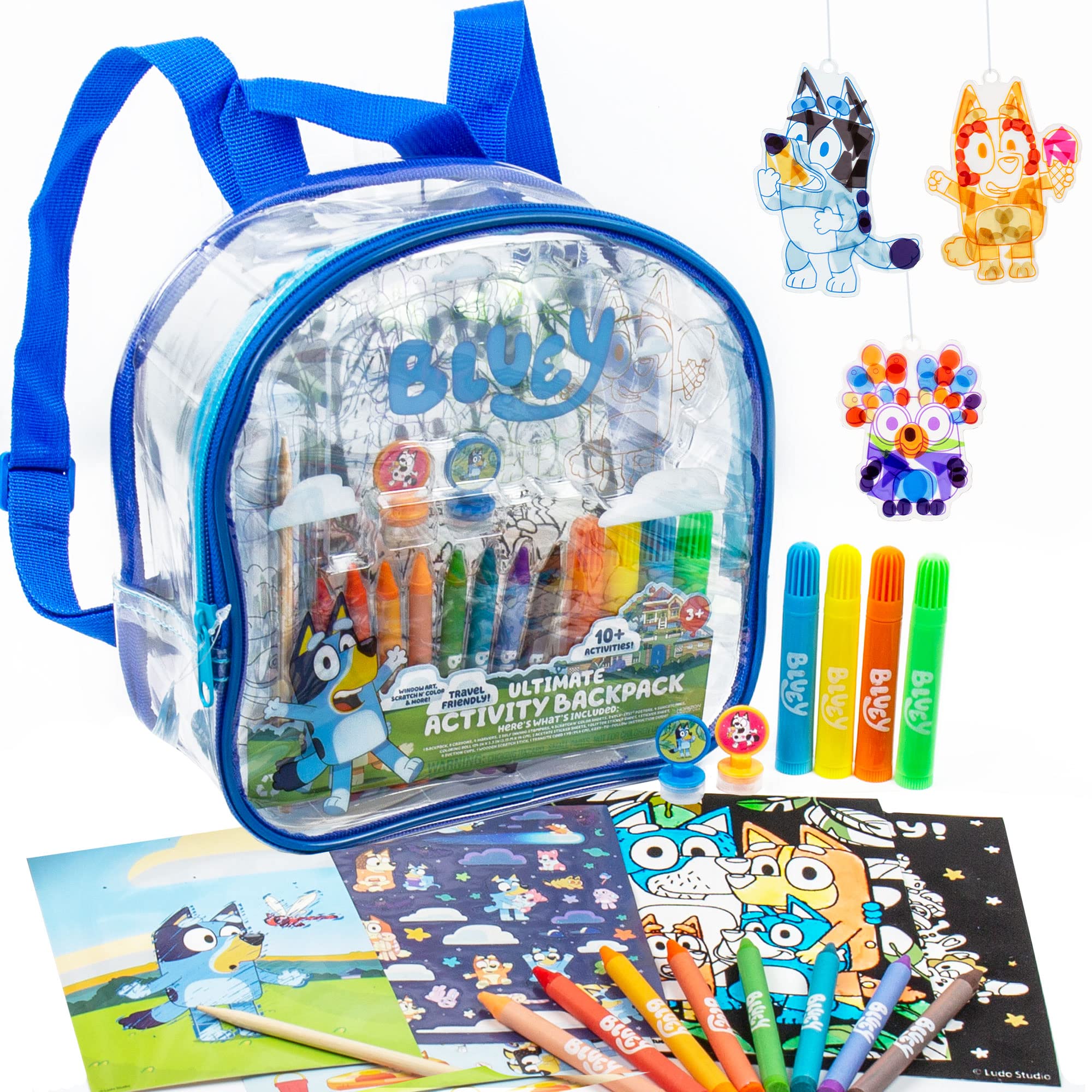 Foto 2 pulgar | Mochila De Actividades Bluey Ultimate Con Protectores Solares Y Pegatinas - Venta Internacional.