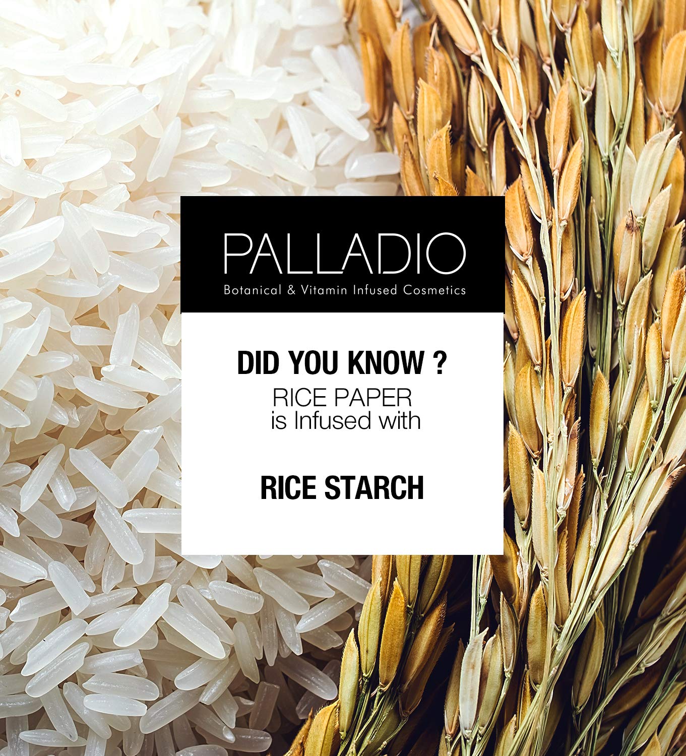 Foto 4 | Hojas De Papel Secante Palladio Face Natural Arroz En Polvo - Venta Internacional.
