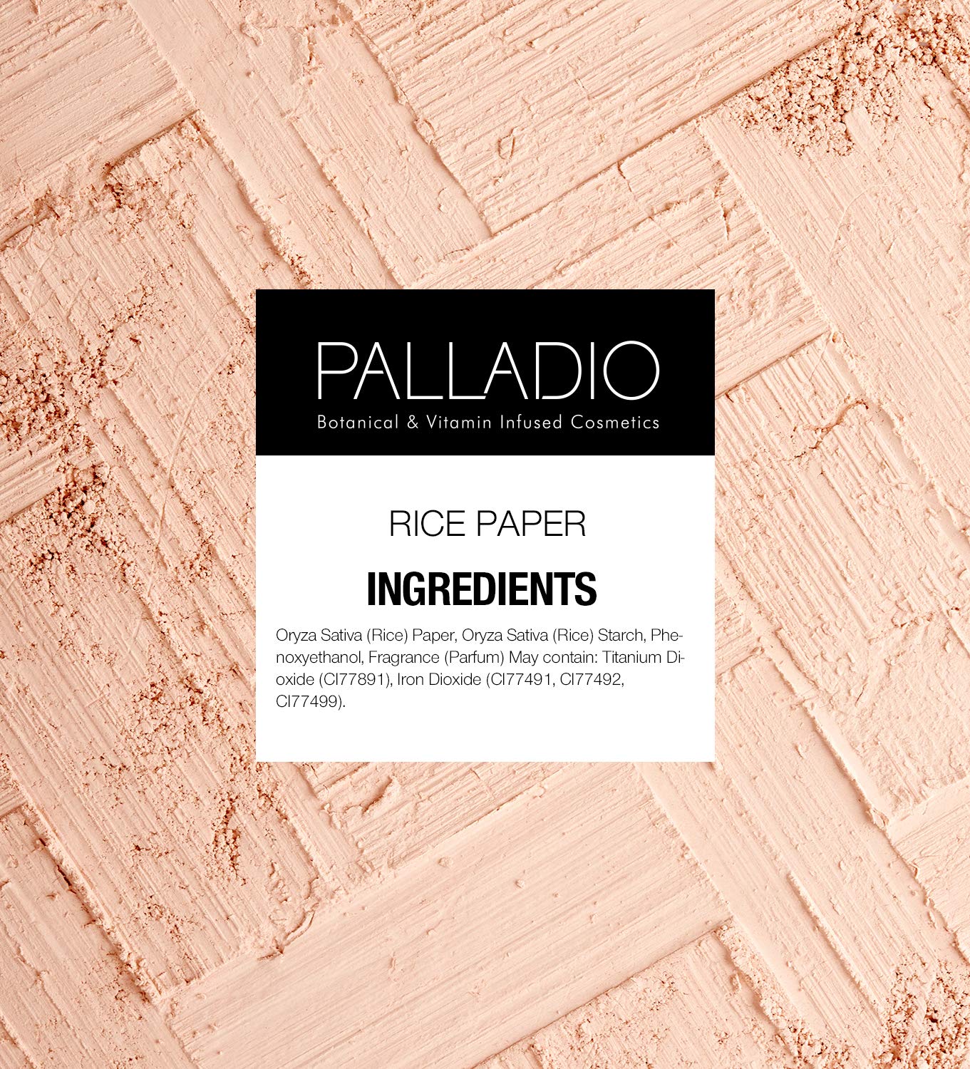 Foto 5 | Hojas De Papel Secante Palladio Face Natural Arroz En Polvo - Venta Internacional.