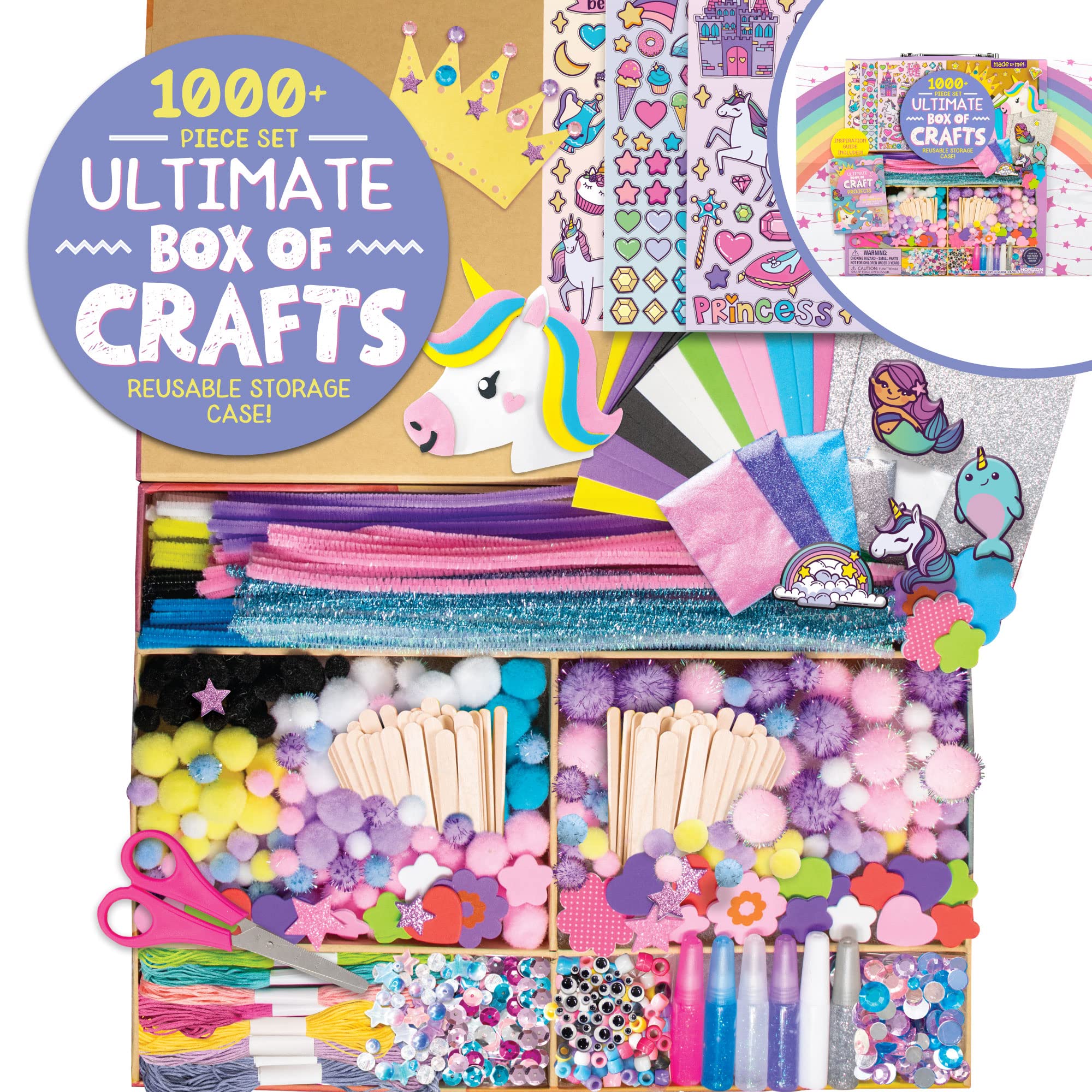 Foto 2 pulgar | Caja De Manualidades Hecha Por Mí Ultimate Unicorn Con 1000 Piezas Para Niños - Venta Internacional.