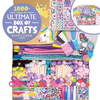 Foto 1 | Caja De Manualidades Hecha Por Mí Ultimate Unicorn Con 1000 Piezas Para Niños - Venta Internacional.