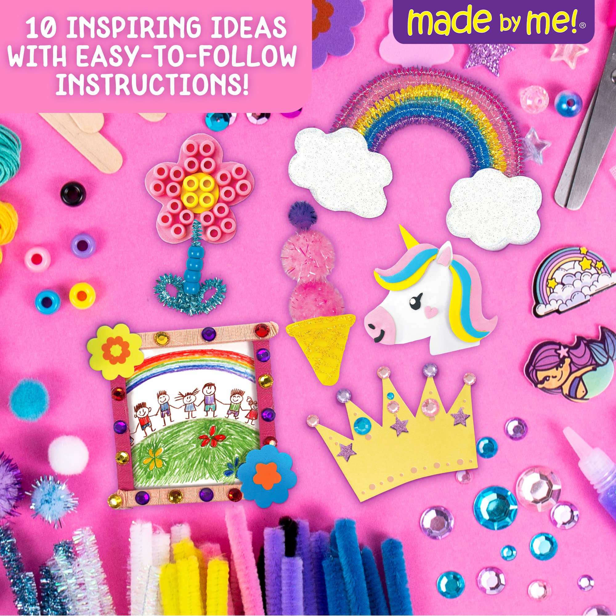 Foto 6 pulgar | Caja De Manualidades Hecha Por Mí Ultimate Unicorn Con 1000 Piezas Para Niños - Venta Internacional.