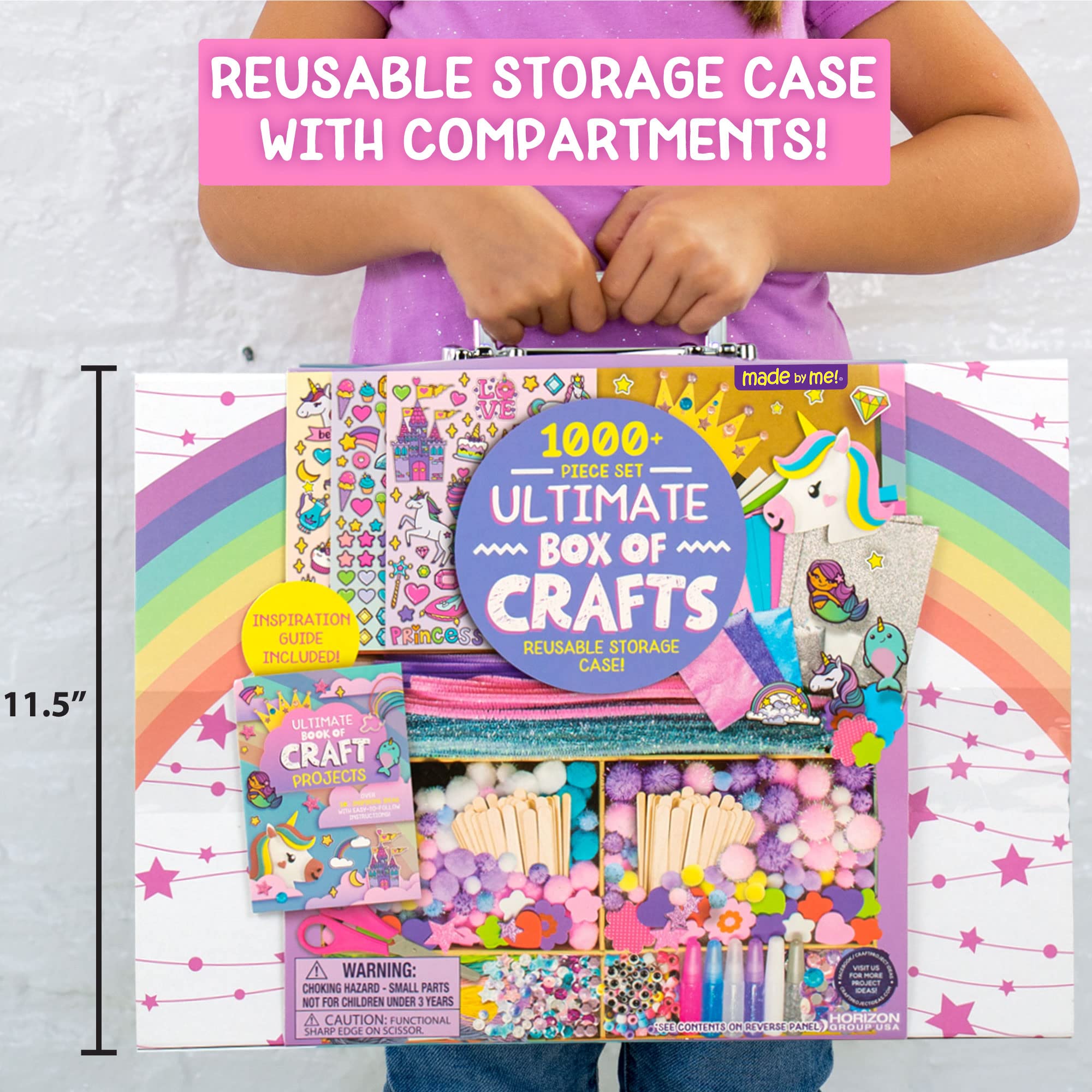 Foto 7 pulgar | Caja De Manualidades Hecha Por Mí Ultimate Unicorn Con 1000 Piezas Para Niños - Venta Internacional.