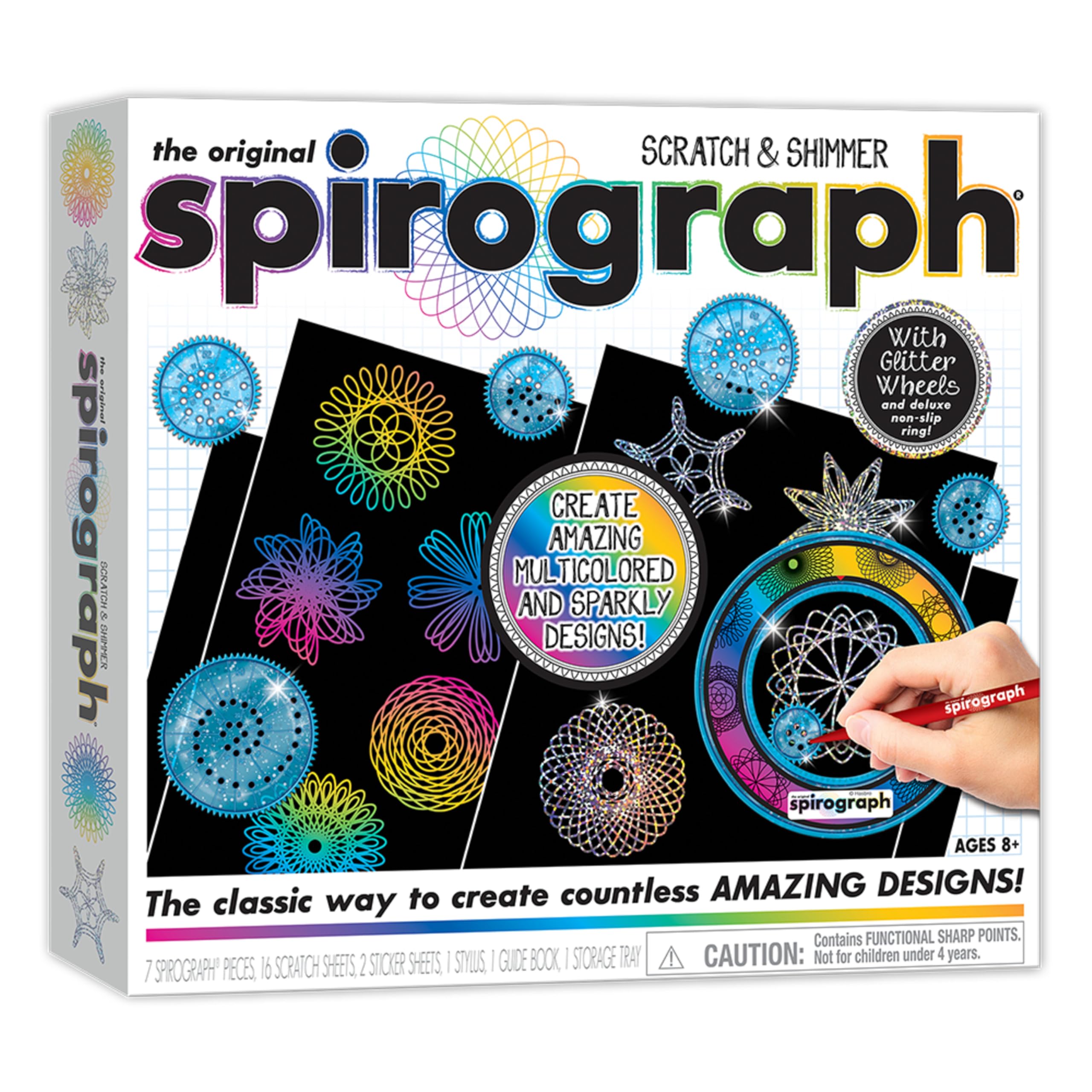 Kit De Dibujo Para Manualidades Spirograph Scratch & Shimmer - Venta Internacional.