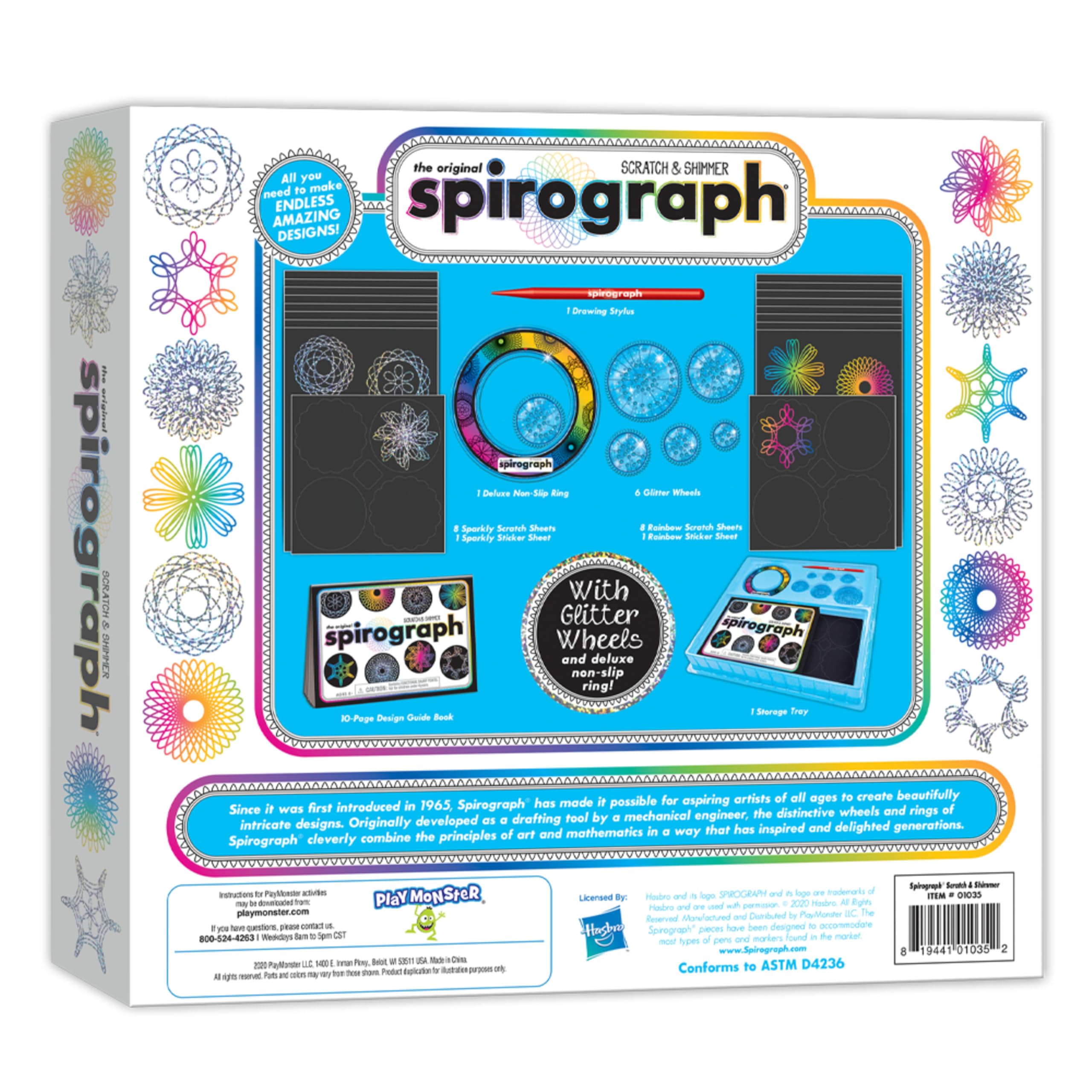 Foto 7 pulgar | Kit De Dibujo Para Manualidades Spirograph Scratch & Shimmer - Venta Internacional.