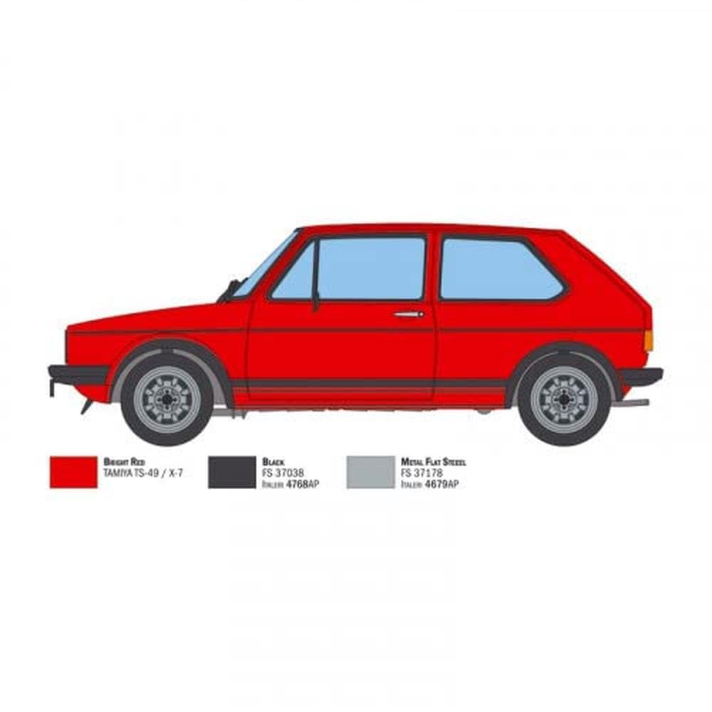 Foto 4 pulgar | Kit De Construcción De Maquetas Italeri 3622s 3622s- 1:24 Vw Golf Gti Rabbit - Venta Internacional.