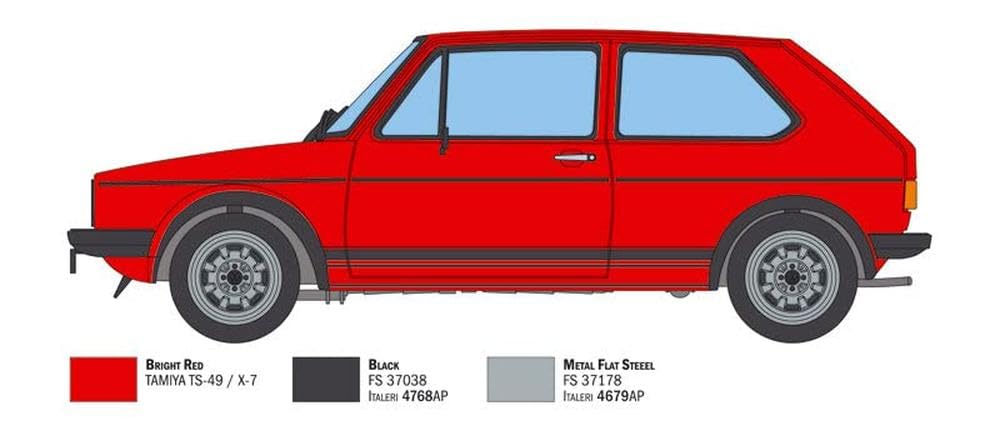 Foto 5 pulgar | Kit De Construcción De Maquetas Italeri 3622s 3622s- 1:24 Vw Golf Gti Rabbit - Venta Internacional.