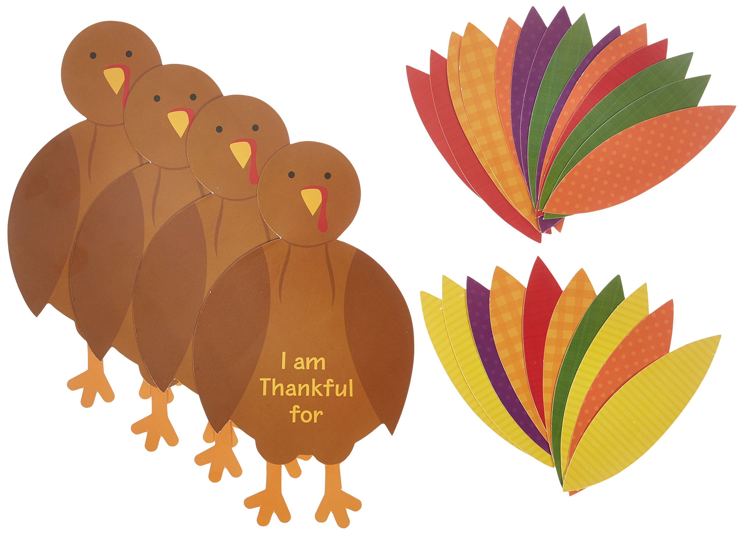 Foto 1 | Kit De Manualidades Amscan Paper Turkey Para Fiesta De Acción De Gracias, 48 — 144 M - Venta Internacional.