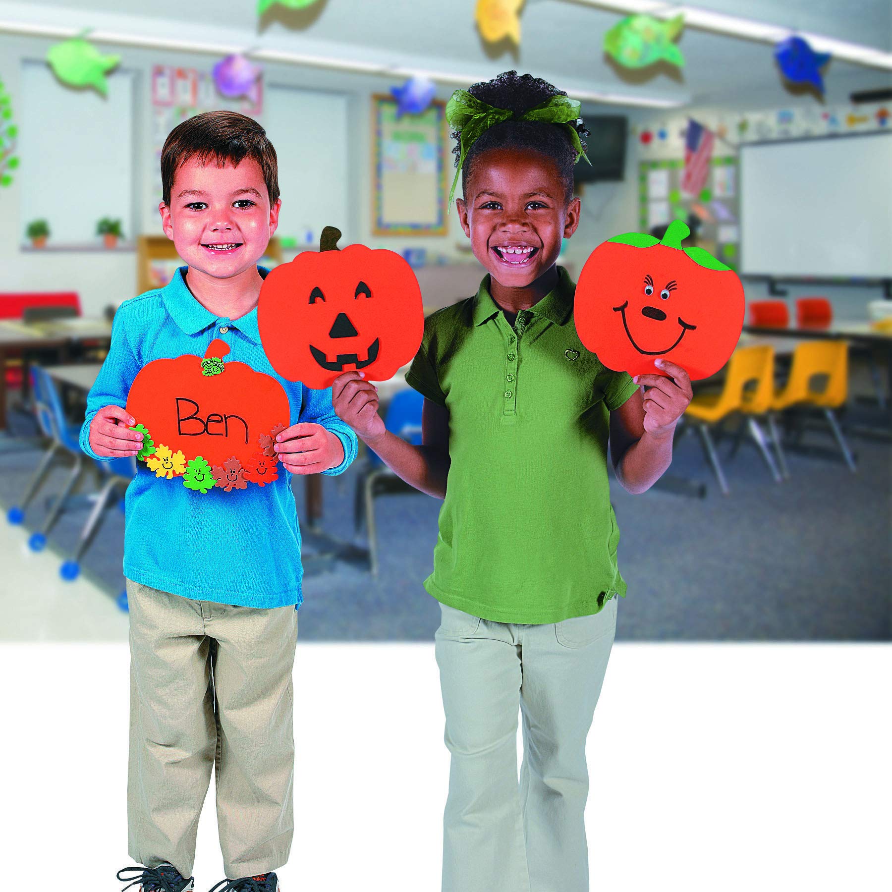 Foto 4 pulgar | Foam Pumpkins Crafts Fun Express Jumbo 24 Piezas Para Niños - Venta Internacional.