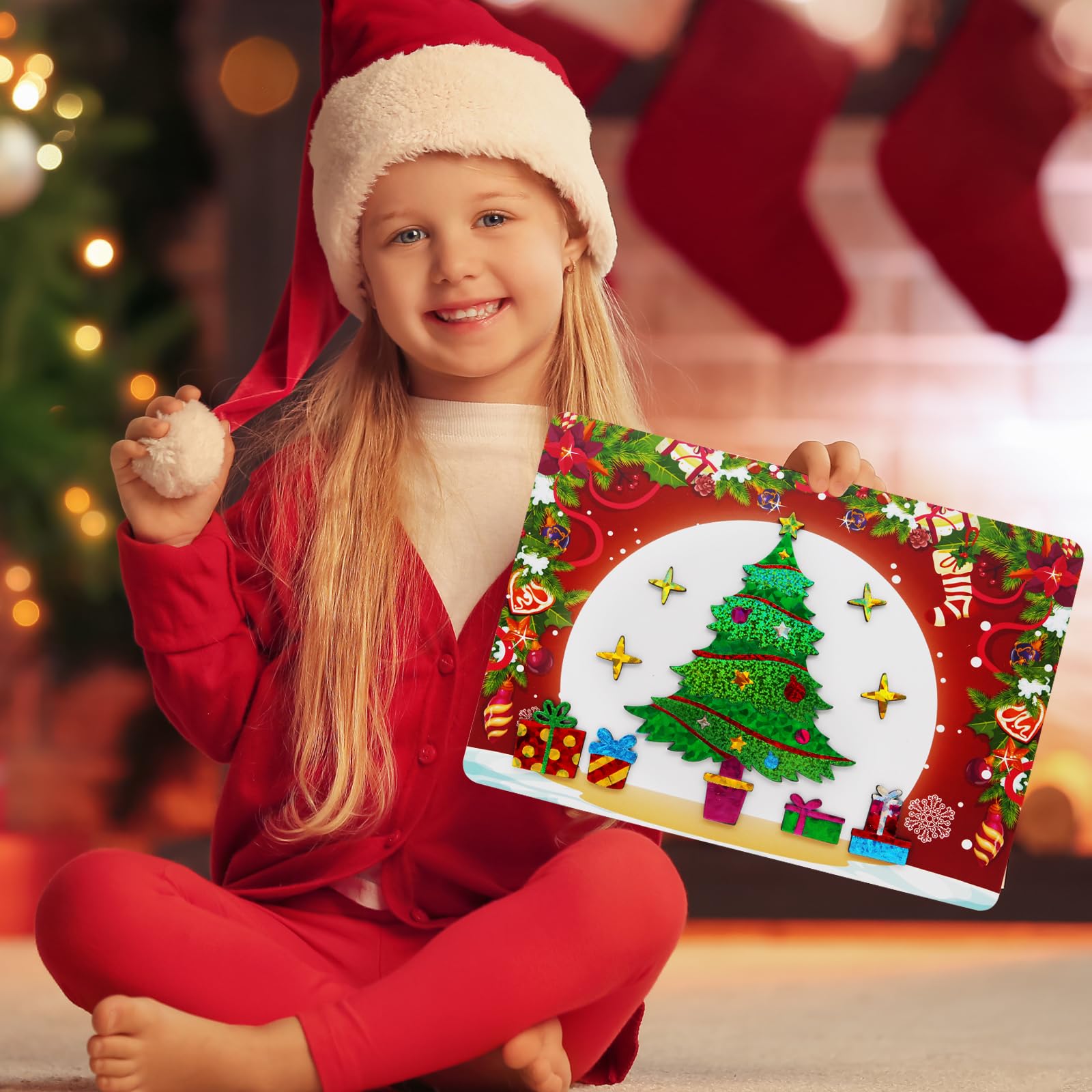 Foto 2 | Crafts Supplies Zmlm Foil Art Christmas Para Niños De 4 A 10 Años - Venta Internacional.