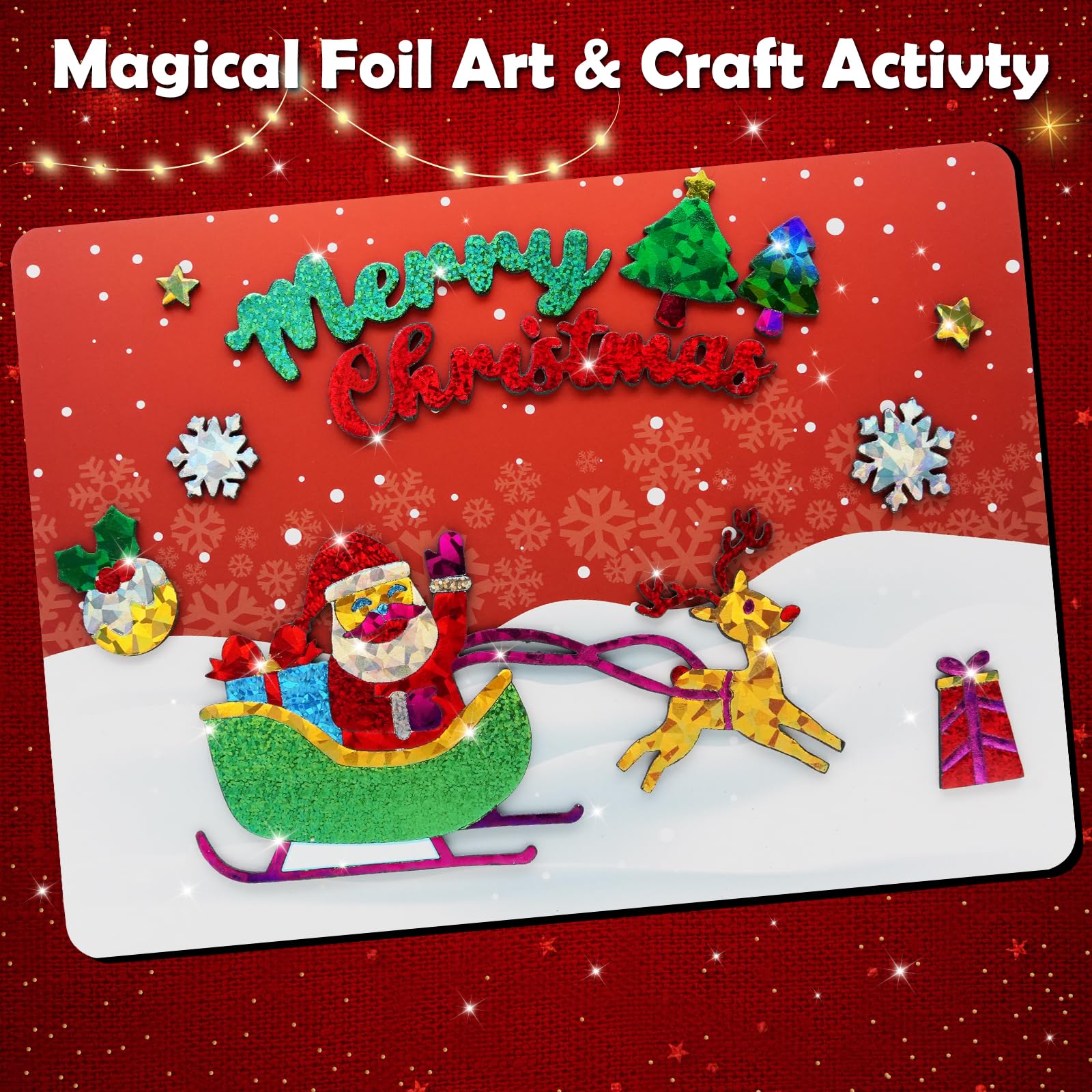 Foto 6 pulgar | Crafts Supplies Zmlm Foil Art Christmas Para Niños De 4 A 10 Años - Venta Internacional.