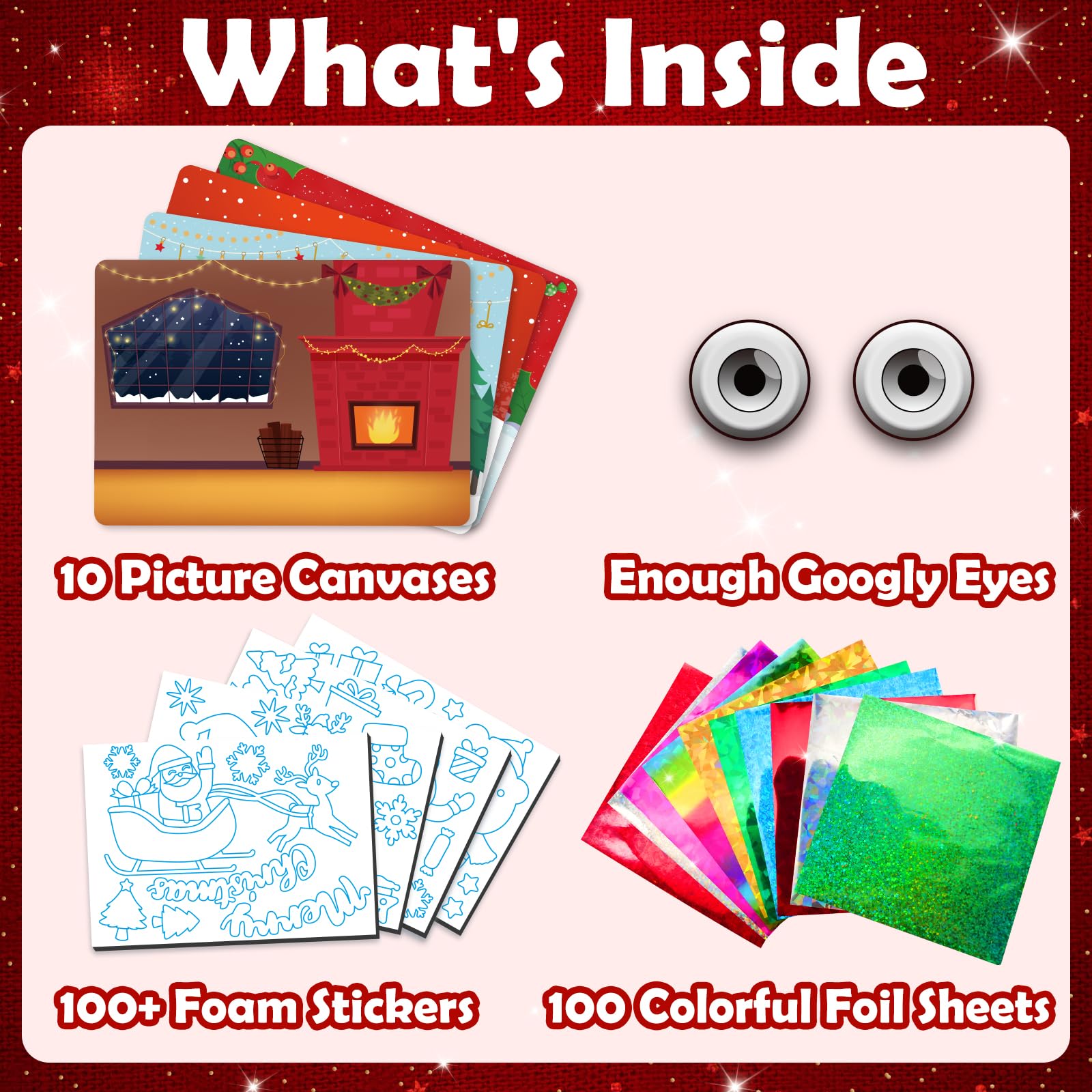 Foto 6 | Crafts Supplies Zmlm Foil Art Christmas Para Niños De 4 A 10 Años - Venta Internacional.