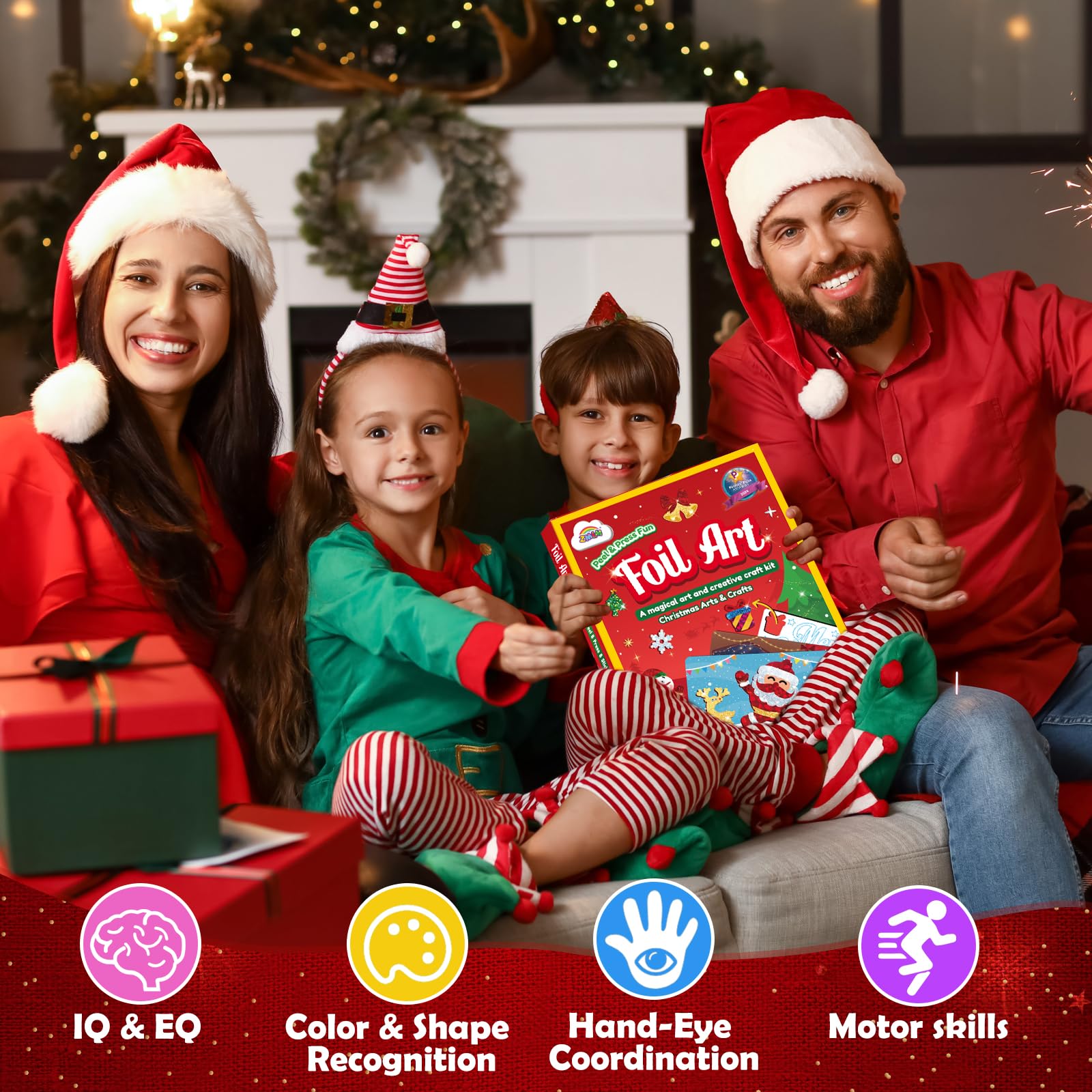 Foto 8 pulgar | Crafts Supplies Zmlm Foil Art Christmas Para Niños De 4 A 10 Años - Venta Internacional.
