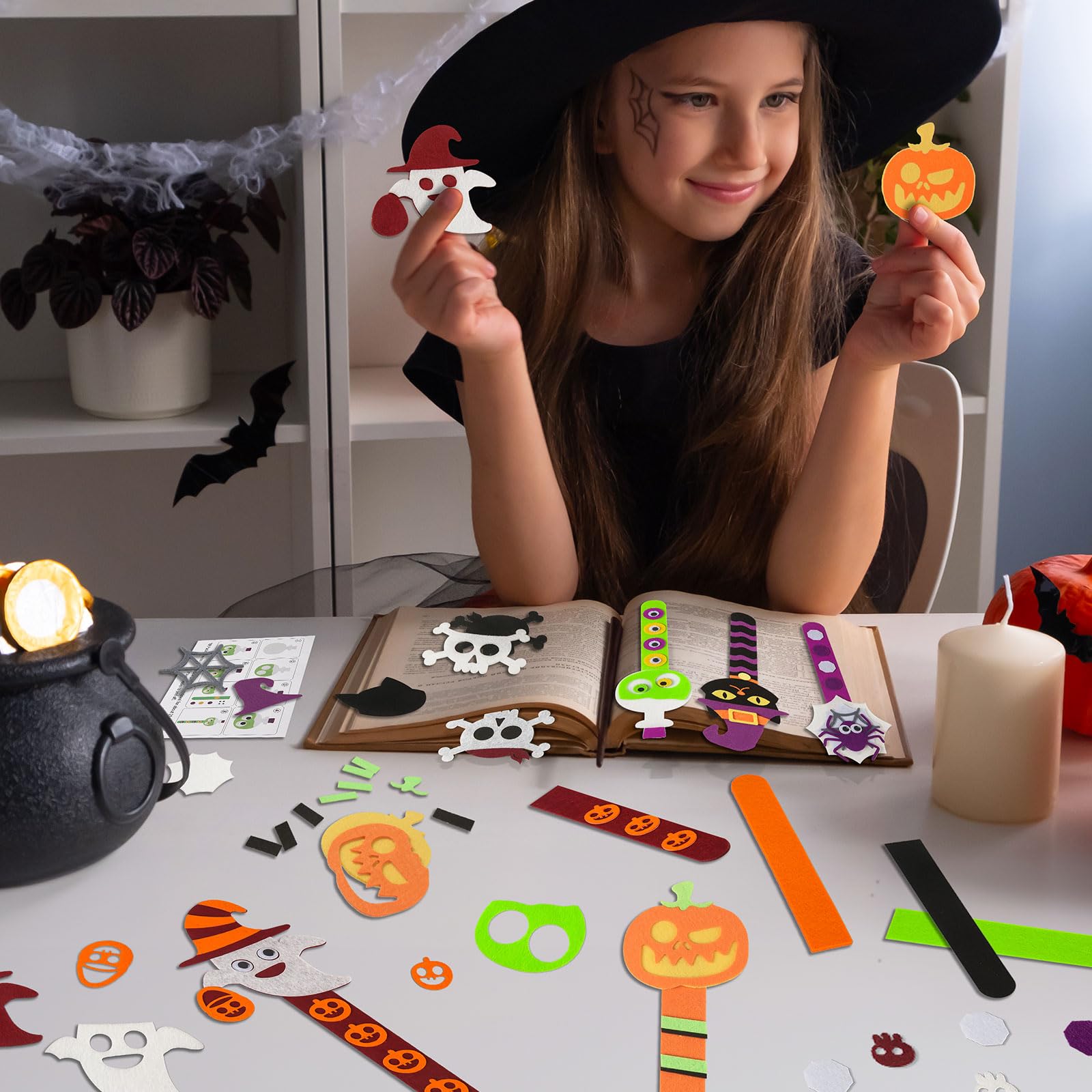 Foto 7 pulgar | Marcadores Letapapa De Halloween Crafts, Para Niños De 4 A 8 Años, 24 Unidades - Venta Internacional.