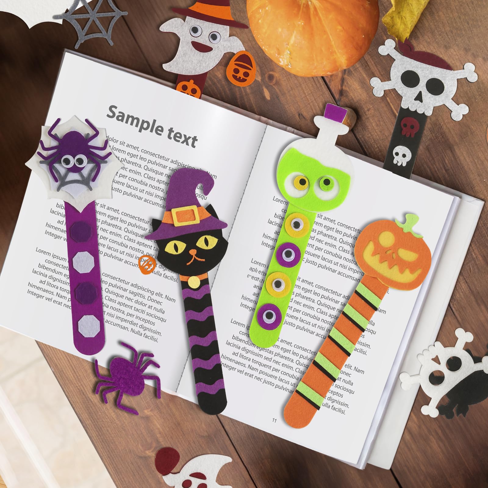 Foto 8 pulgar | Marcadores Letapapa De Halloween Crafts, Para Niños De 4 A 8 Años, 24 Unidades - Venta Internacional.