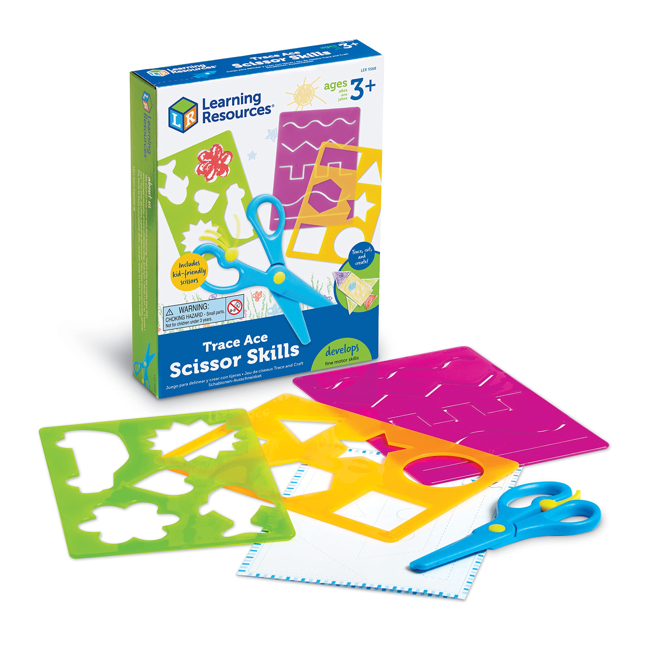 Foto 2 pulgar | Set Scissor Skills Resources Learning Resources Trace Ace 7 Pieces 3+ - Venta Internacional.