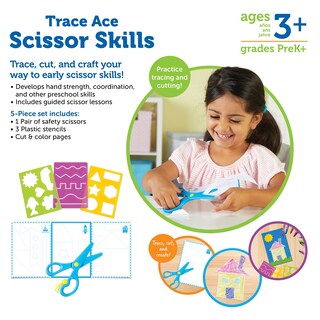 Foto 7 | Set Scissor Skills Resources Learning Resources Trace Ace 7 Pieces 3+ - Venta Internacional.