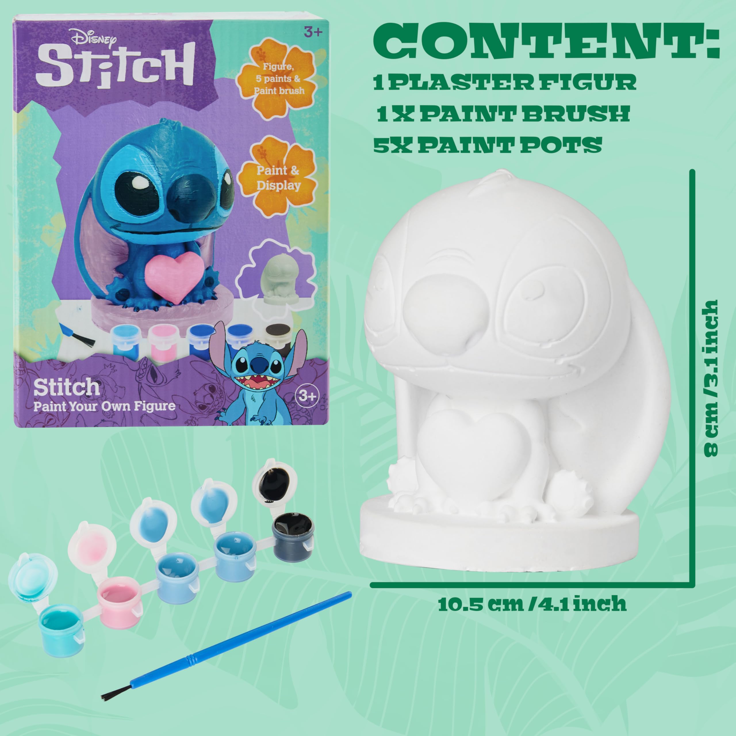 Foto 7 pulgar | Diy Crafts Disney Stitch Para Niños Pinta Tu Propia Figura, 1 Paquete - Venta Internacional.